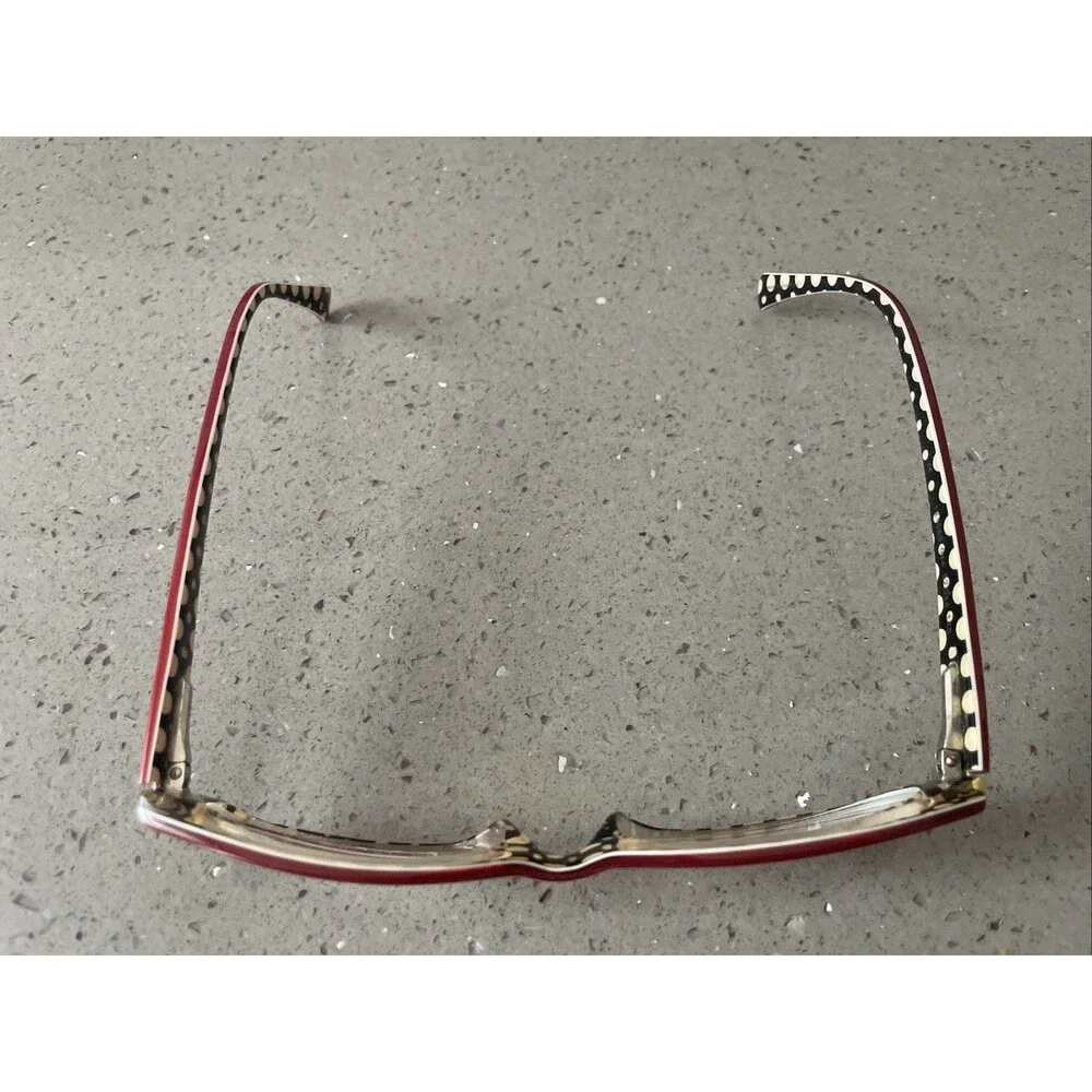 Hilary Duff Designer Eyeglass Frames ONLY 52-18-145 121085 044 red full rim y2k